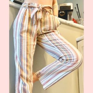 Boho Striped Pants